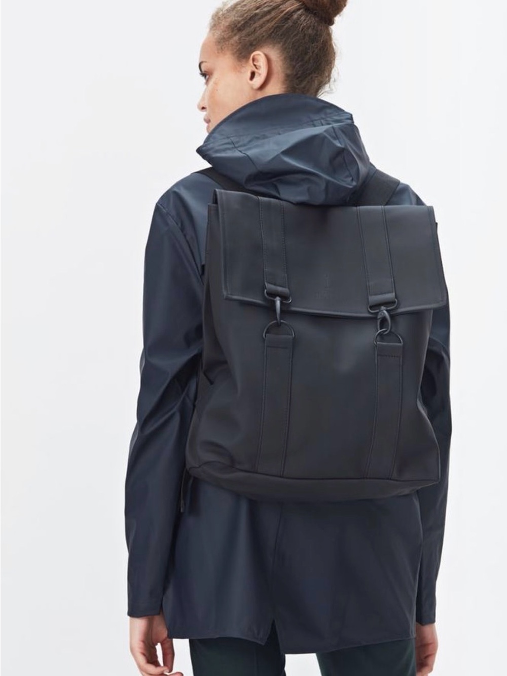Rains Navy Meseenger Backpack